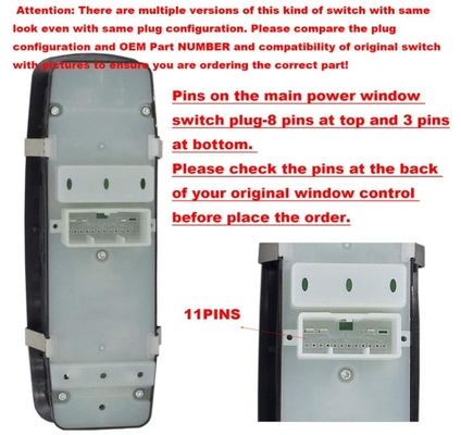 68086693AD Power Window Master Switch voor 2011-2014 Jeep Grand Cherokee Dodge Durango
