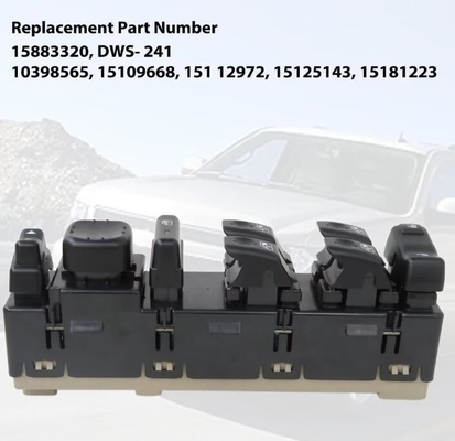 15883320 Voorrijder Links Side Power Window Switch Zwart voor 2007 Sierra 1500 Classic HM