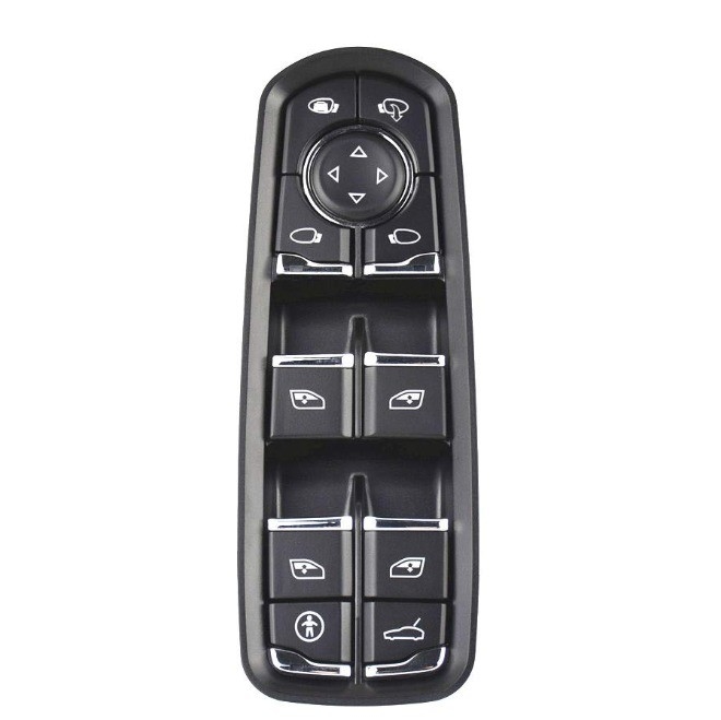 7PP959858AE Zwarte Power-ruitspiegel voor Porsche Cayenne Macan Panamera 2011-2018
