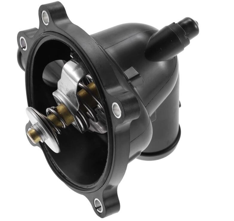 Metalen kunststof motorkoelmiddel thermostaat behuizing montage voor Audi A6 S6 S6 S8 S8 Q7 Volkswagen Touareg Zwart
